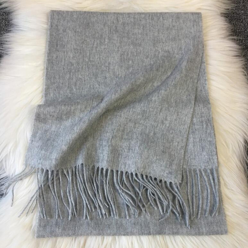 Soft Wool Scarves Gray Women Fashional Pashmina Scarf